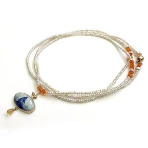 Collier Goudvinkje met Delfts Blauw - Sieders & Van Doorn