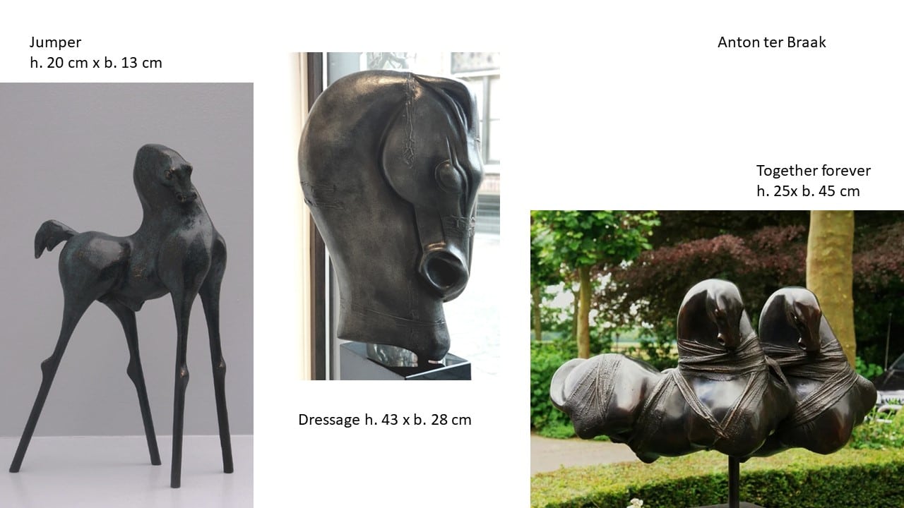 Paarden in brons - Anton ter Braak