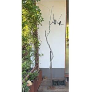 Bronzen zwaluwtjes op tak - Chris Gadiot