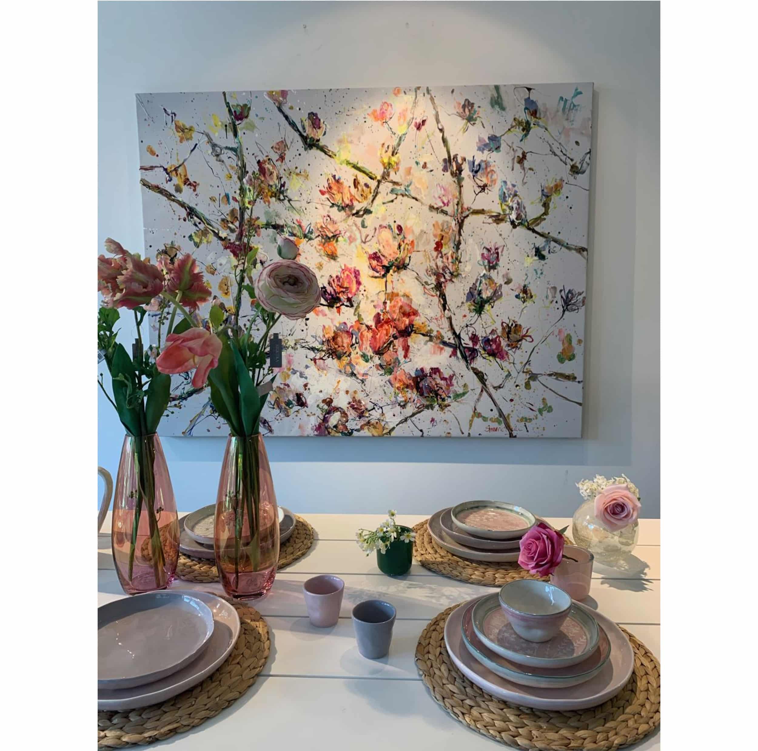 ontbijttafel met magnolia