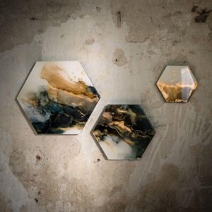 Wandobject Hexagonial - Stephanie van Beek